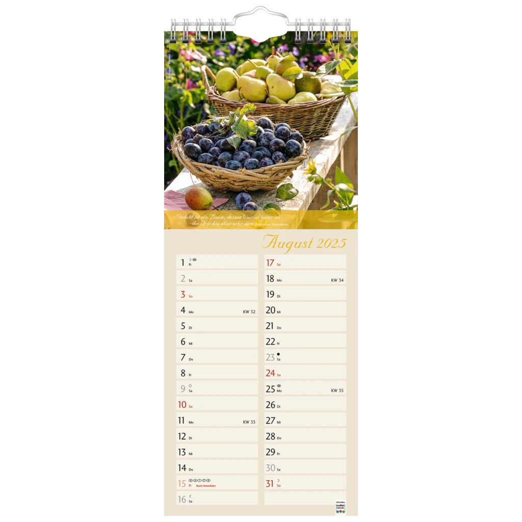 Bildkalender '25 „Landleben“ | 155×385 mm