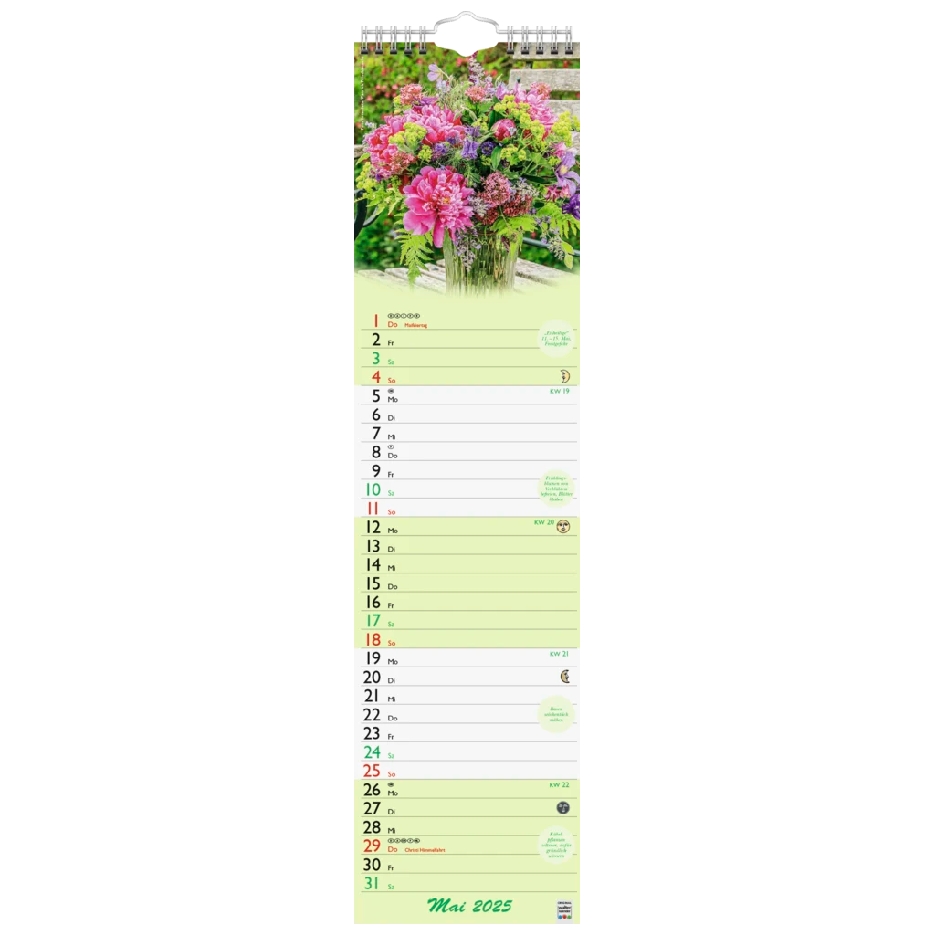 Bildkalender '25 „Günthers Gartenplaner“ | 120×470 mm