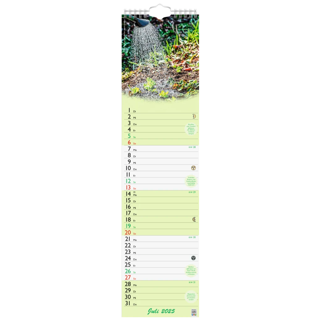 Bildkalender '25 „Günthers Gartenplaner“ | 120×470 mm