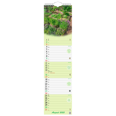 Bildkalender '25 „Günthers Gartenplaner“ | 120×470 mm