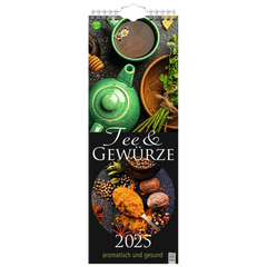 Bildkalender '25 „Tee und Gewürze“ | 155×428 mm