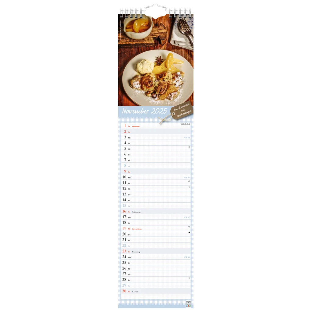 Bildkalender '25 „Meine Landküche“ | 120×470 mm