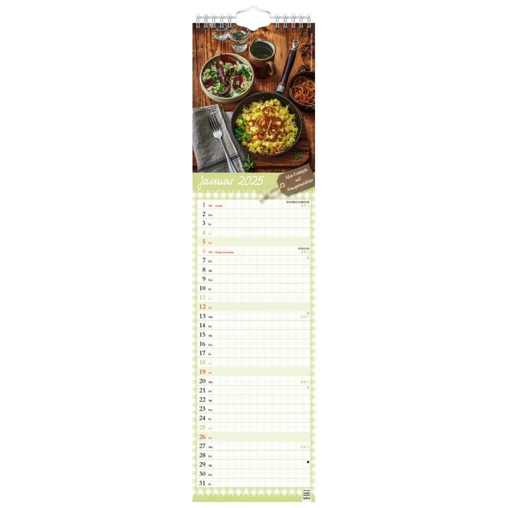 Bildkalender '25 „Meine Landküche“ | 120×470 mm