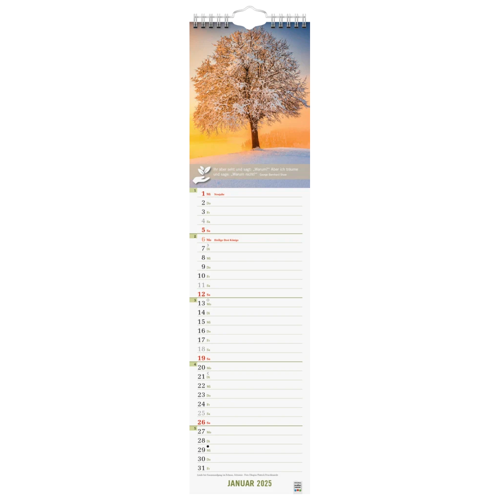 Bildkalender '25 „Good Life“ | 120×470 mm