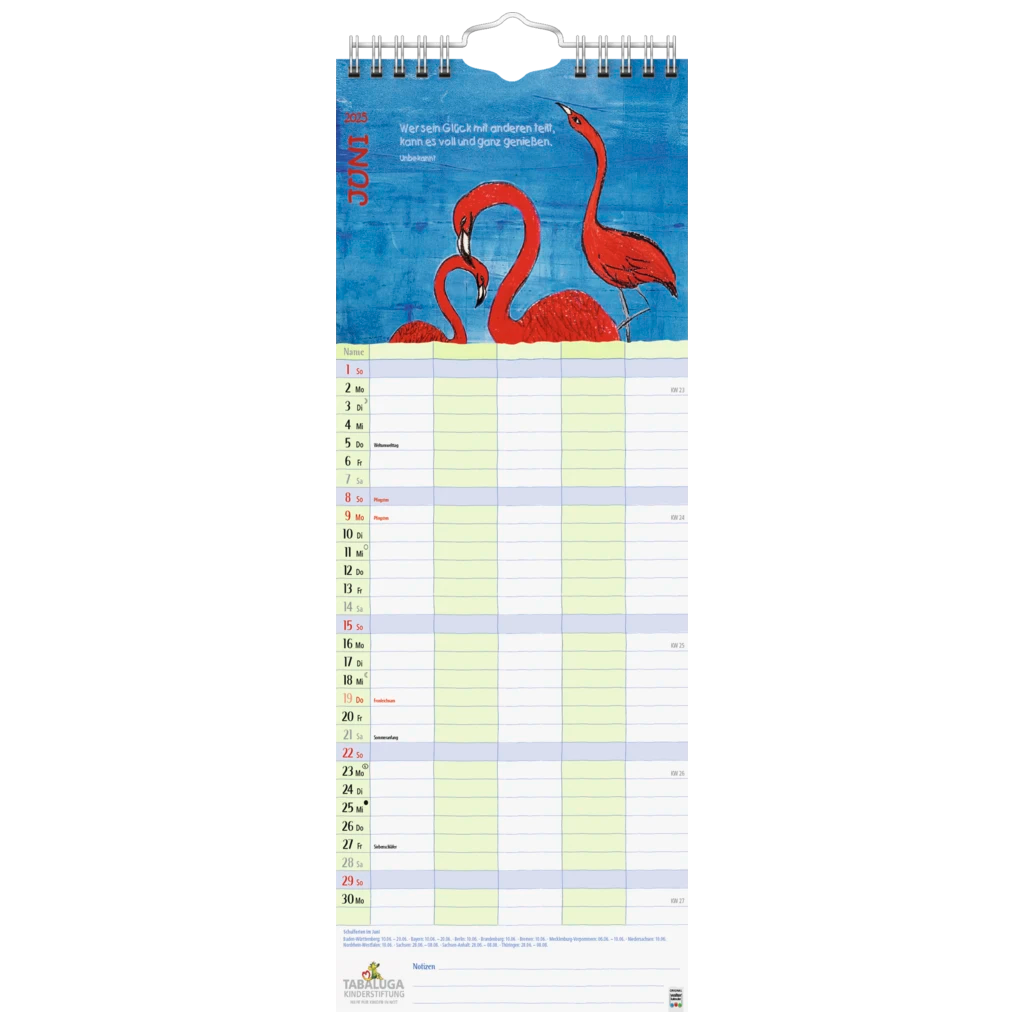 Bildkalender '25 „Herzensbilder“ | 210×465 mm