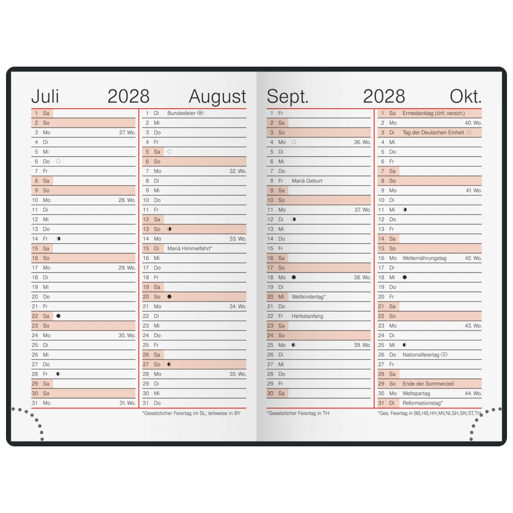 Taschenkalender Mod. partner/Industrie I 2027 | A7, Kunststoff, bordeaux