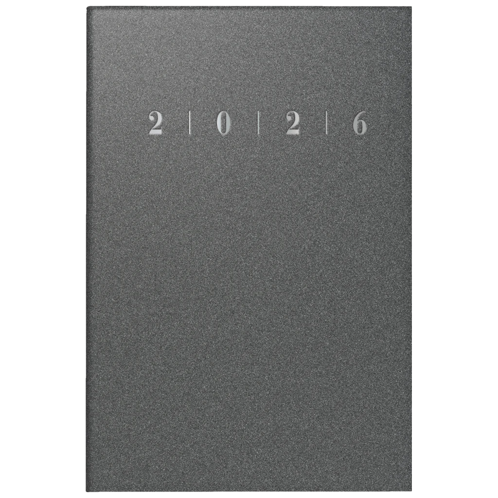 Taschenkalender Mod. partner/Industrie I 2026 | A7, Kunststoff, anthrazit
