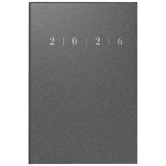 Taschenkalender Mod. partner/Industrie I 2026 | A7, Kunststoff, anthrazit