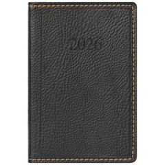 Taschenkalender Mod. partner/Industrie I 2026 | A7, Kunstleder, schwarz