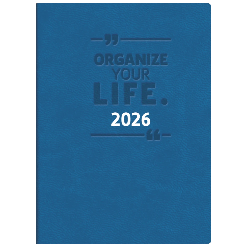 Taschenkalender Mod. partner/Industrie I 2026 „Organize“ | A7, Kunstleder