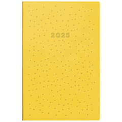 Taschenkalender Mod. partner/Industrie I '25 „Dots“ | A7, Kunstleder