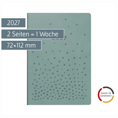 Taschenkalender Design Line Mod. partner/Industrie I 2027 „Dots“ | A7, Kunstleder