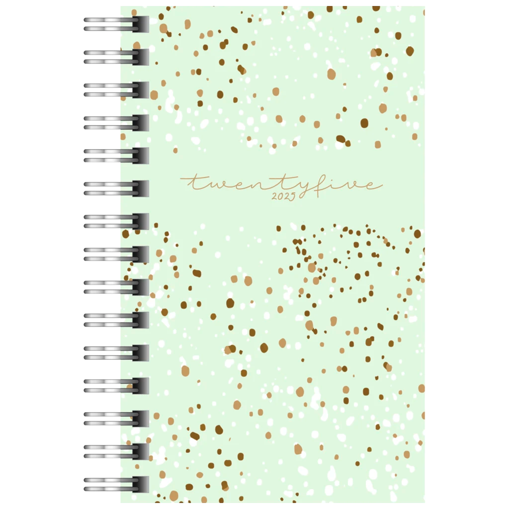 Taschenkalender Mod. Timing 3 '25 „Confetti“ | A7, Kunststoff