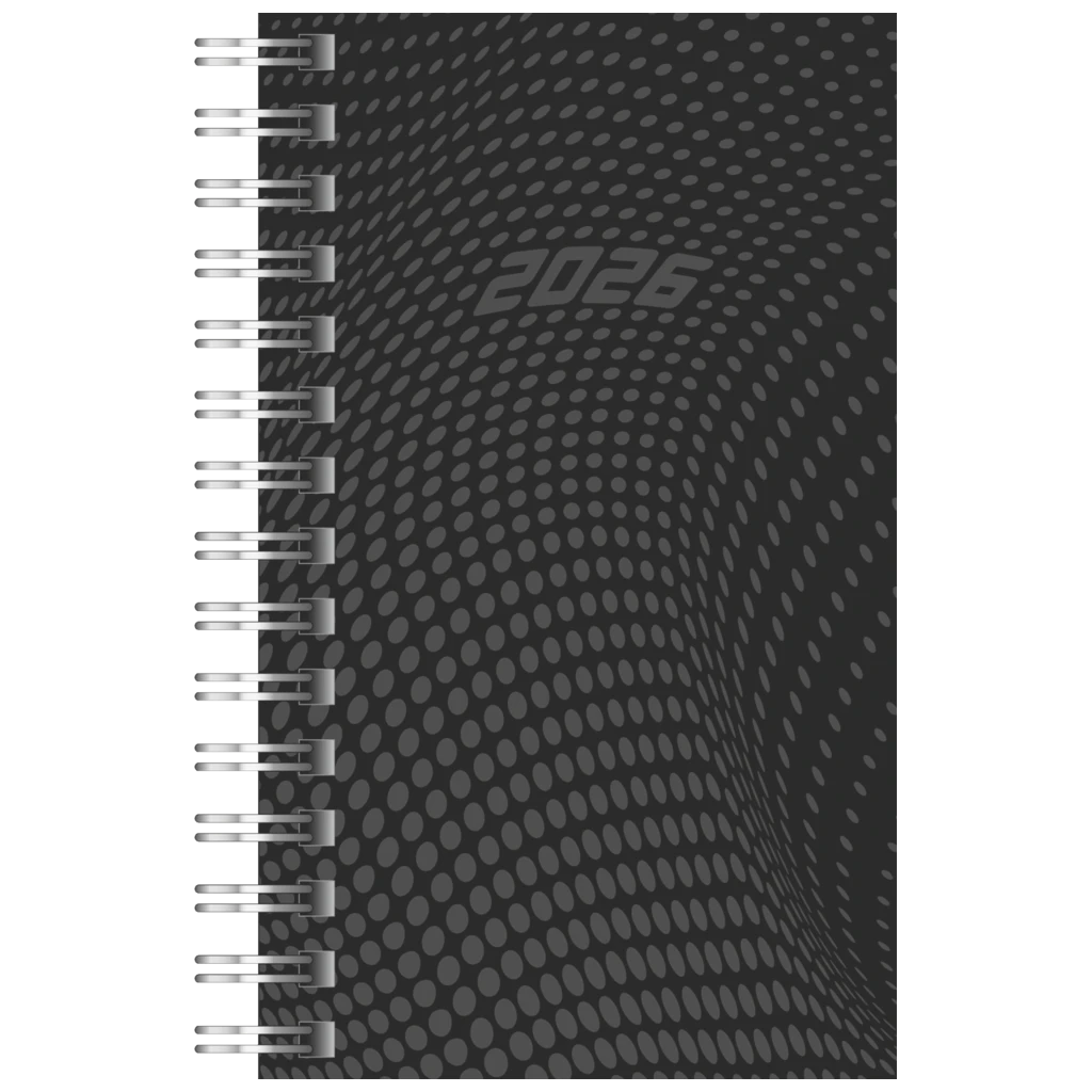 Taschenkalender Mod. Timing 3 2026 | A7, Kunststoff, schwarz