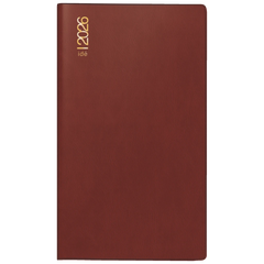 Taschenkalender Mod. TM 15 2026 | A6, Kunststoff, bordeaux