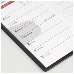 Taschenkalender Mod. TM 15 2027 | A6, Kunststoff, bordeaux
