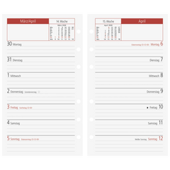 Wochen-Ersatzkalendarium Mod. TM 15 2026 | 87×153 mm