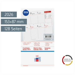Wochen-Ersatzkalendarium TM 17/contacter 2026 | 153×87 mm
