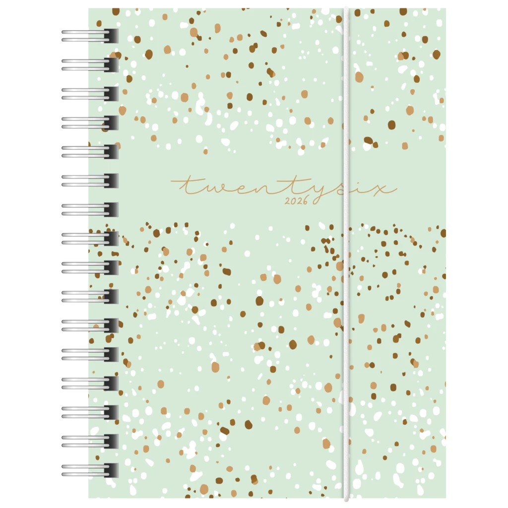 Taschenkalender Mod. perfect/Technik I 2026 „Confetti“ | A6, Kunststoff