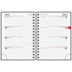 Taschenkalender Mod. perfect/Technik I 2026 | A6, Kunststoff, anthrazit