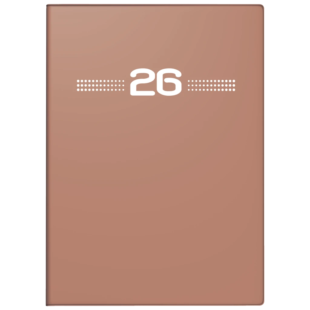 Taschenkalender Mod. perfect/Technik I 2026 | A6, Kunststoff, caramel