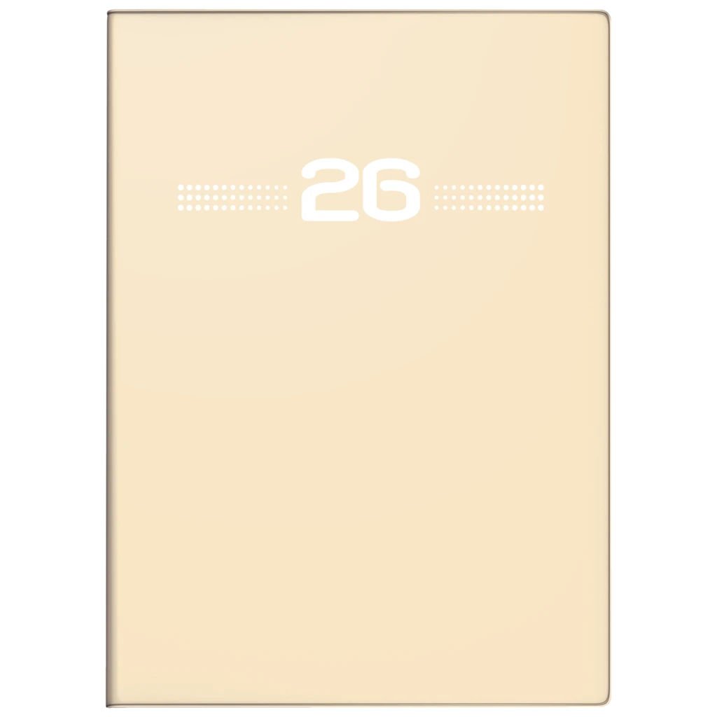 Taschenkalender Mod. perfect/Technik I 2026 | A6, Kunststoff, sand