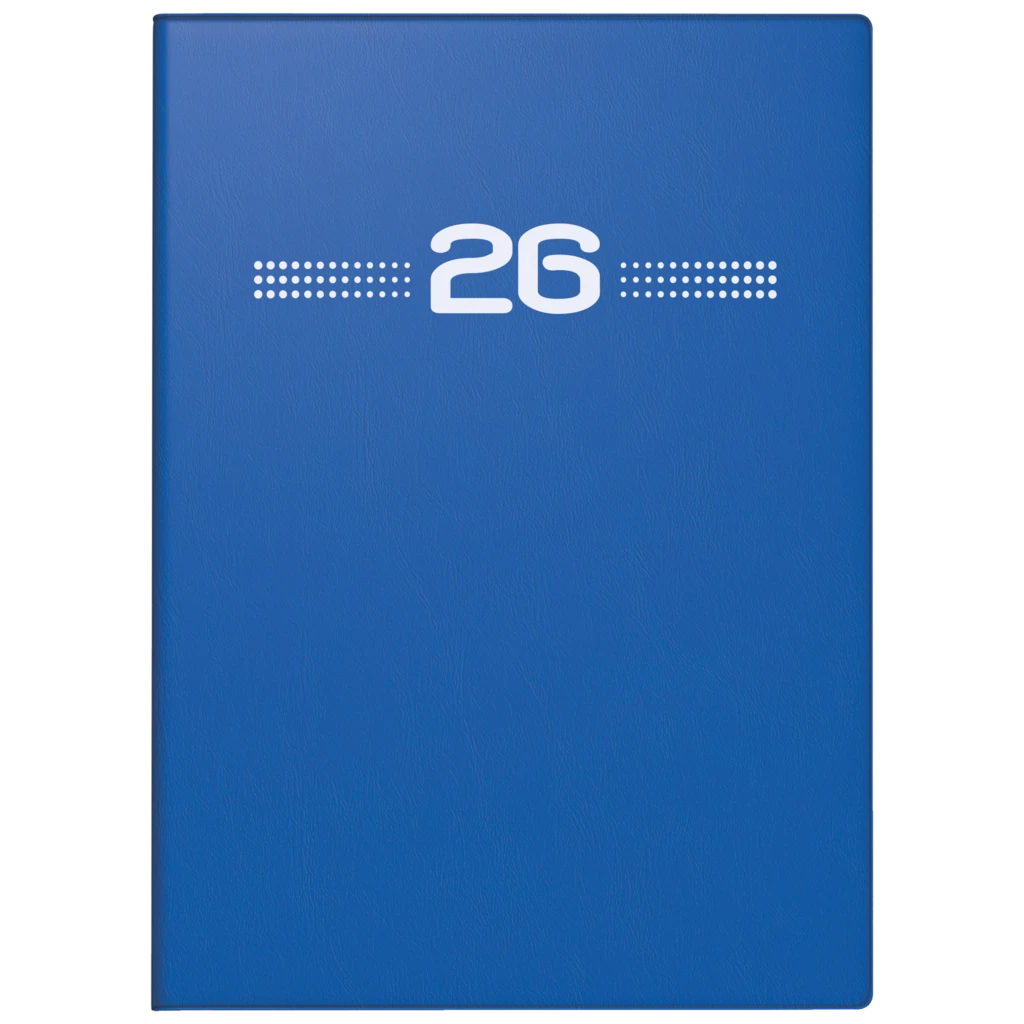 Taschenkalender Mod. perfect/Technik I 2026 | A6, Kunststoff, blau
