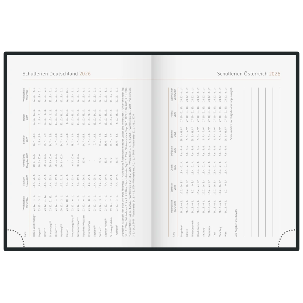 Taschenkalender Premium Young Line Mini 2026 „Wild Flowers“ | A6, Textil