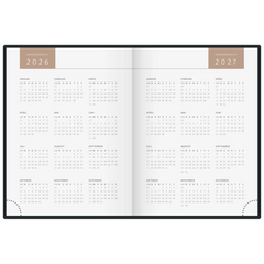 Taschenkalender Premium Young Line Mini 2026 „Wild Flowers“ | A6, Textil