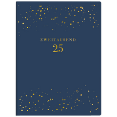 Taschenkalender Young Line Mini '25 „Starry Night“ | A6, Kunstleder