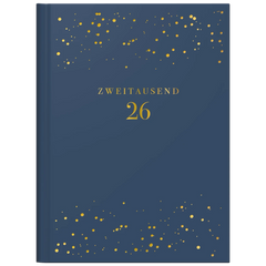 Taschenkalender Premium Young Line Mini 2026 „Starry Night“ | A6, Kunstleder