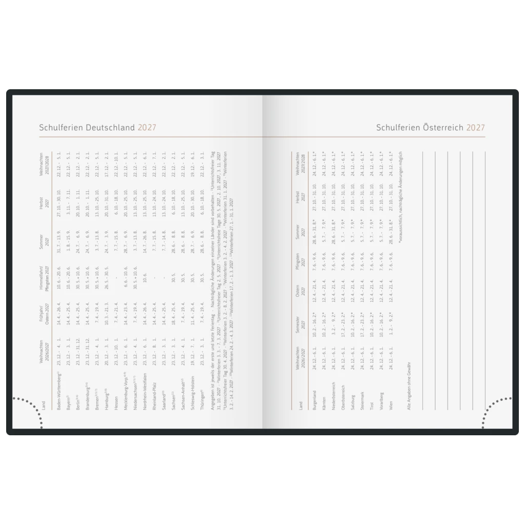 Taschenkalender Premium Young Line Mini 2027 „Moon“ | A6, Papier