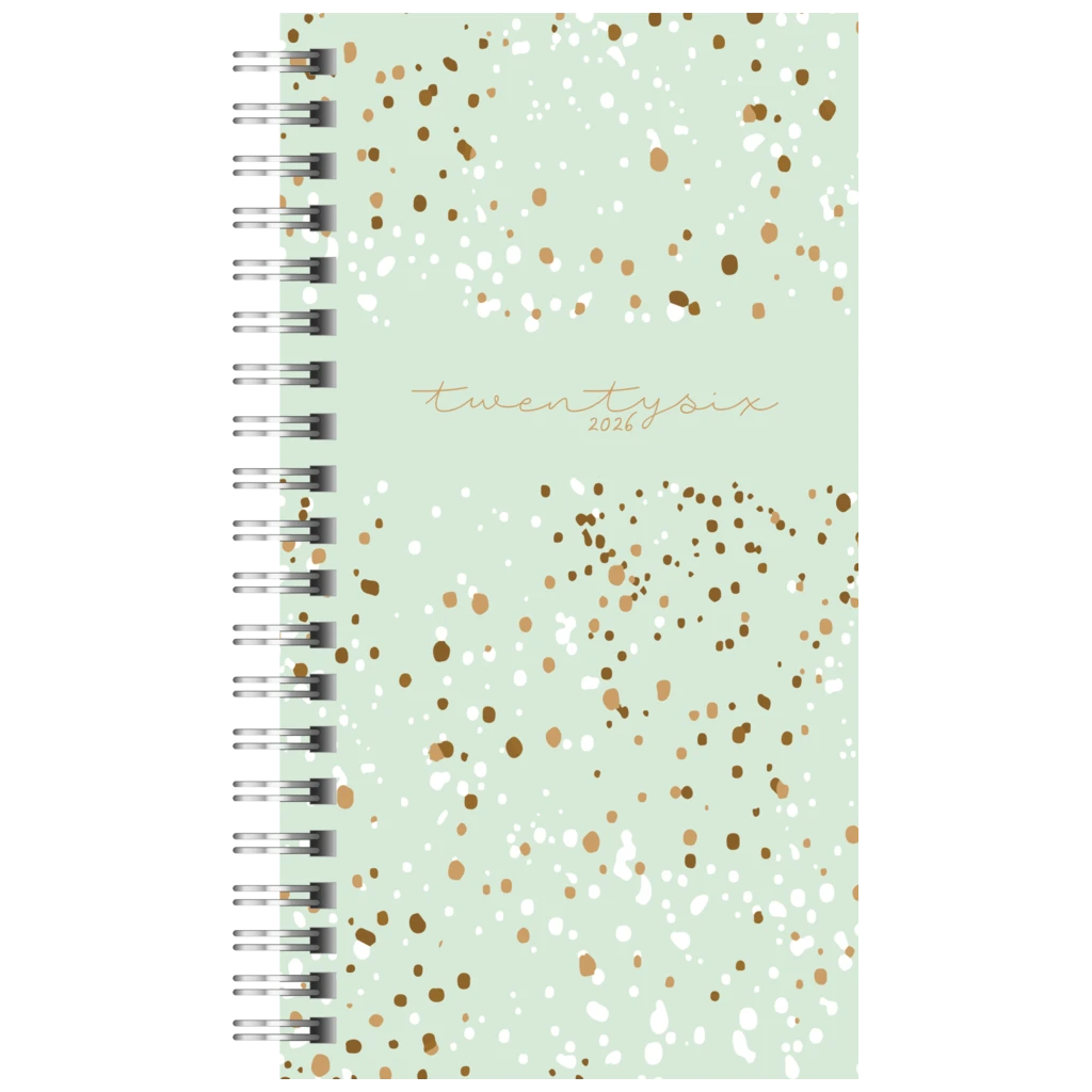 Taschenkalender Mod. Timing 2 2026 „Confetti“ | A6, Kunststoff