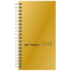 Taschenkalender Mod. Timing 2 '25 | A6, Karton, goldfarben