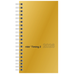 Taschenkalender Mod. Timing 2 2026 | A6, Karton, gold
