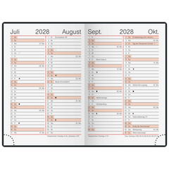 Taschenkalender Mod. partner/Industrie I 2027 | A7, Kunststoff, petrol