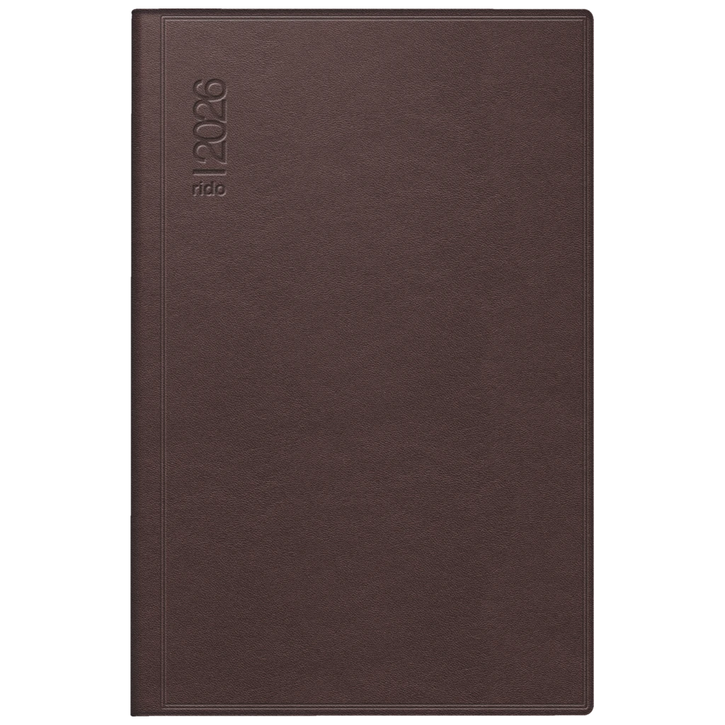 Taschenkalender Mod. partner/Industrie I 2026 | A7, Leder, dunkelrot