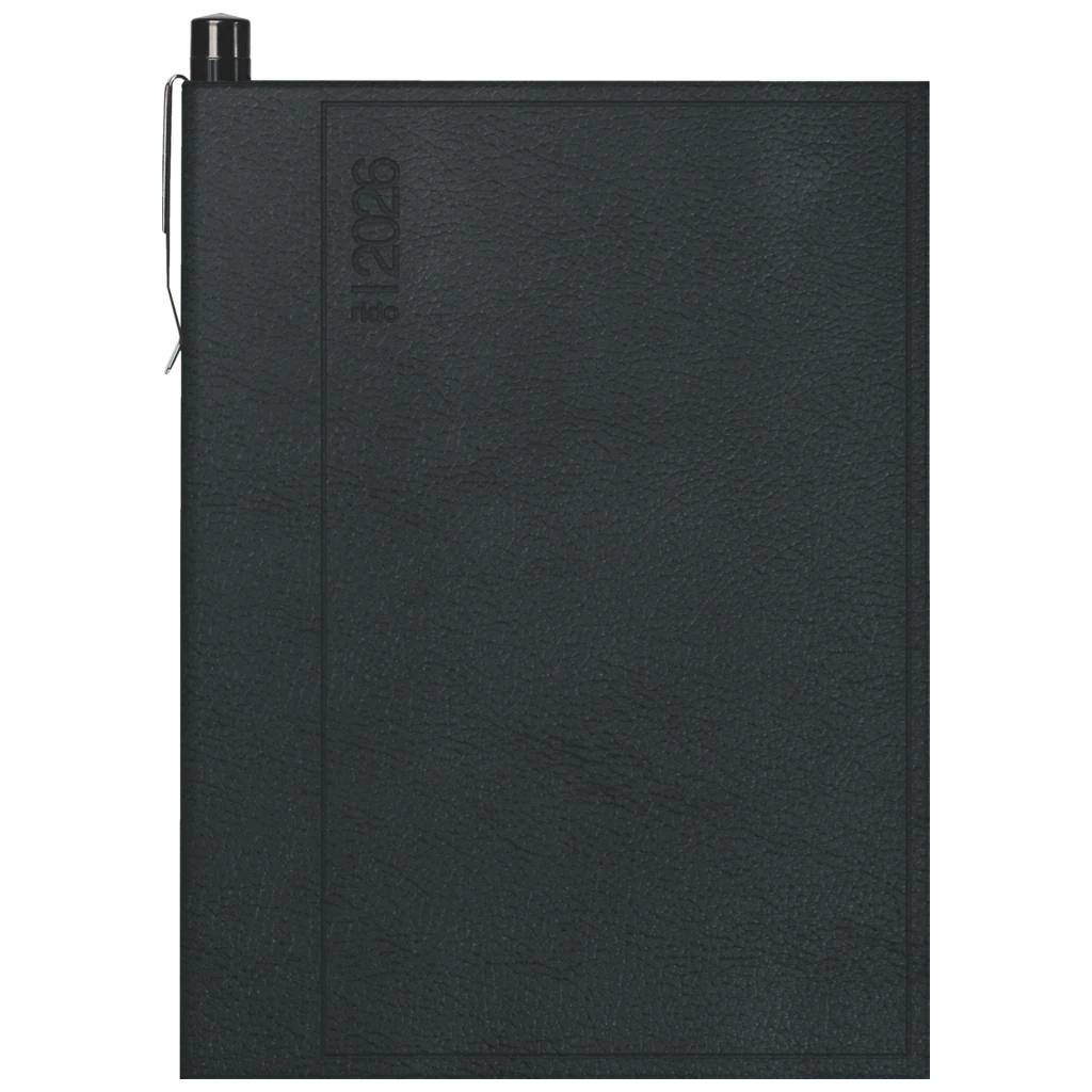 Taschenkalender Mod. partner/Industrie I 2026 | A7, Kunststoff, schwarz