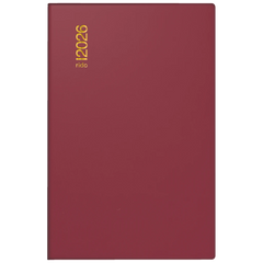Taschenkalender Mod. Industrie II 2026 | A7, Kunststoff, bordeaux
