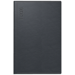 Taschenkalender Mod. Industrie II 2026 | A7, Leder, schwarz