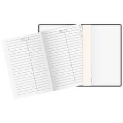 Taschenkalender Mod. Industrie II 2027 | A7, Leder, schwarz