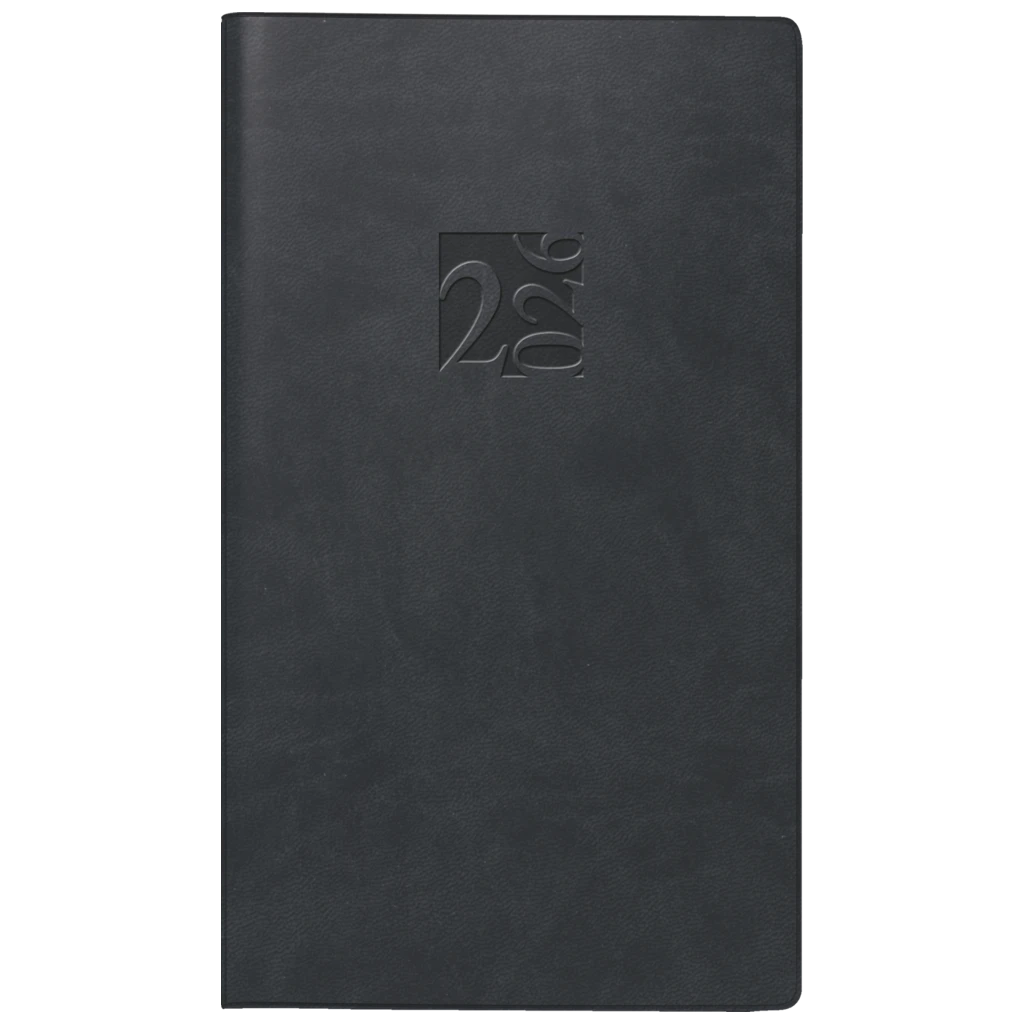 Taschenkalender Mod. Taschenplaner int. 2026 | A6, Kunstleder, schwarz