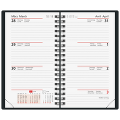 Taschenkalender Mod. Taschenplaner int. 2026 | A6, Papier, grün
