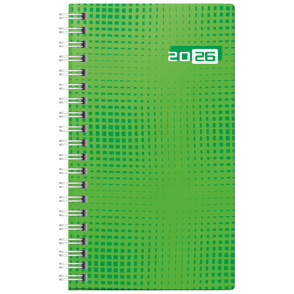 Taschenkalender Mod. Taschenplaner int. 2026 | A6, Papier, grün