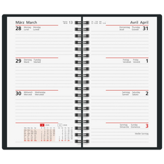 Taschenkalender Mod. Taschenplaner int. 2026 | A6, Papier, blau