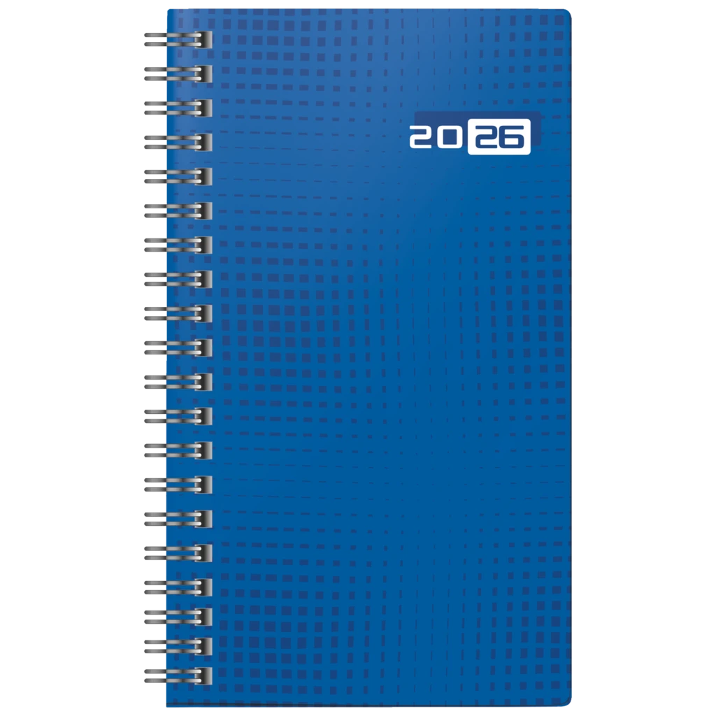 Taschenkalender Mod. Taschenplaner int. 2026 | A6, Papier, blau