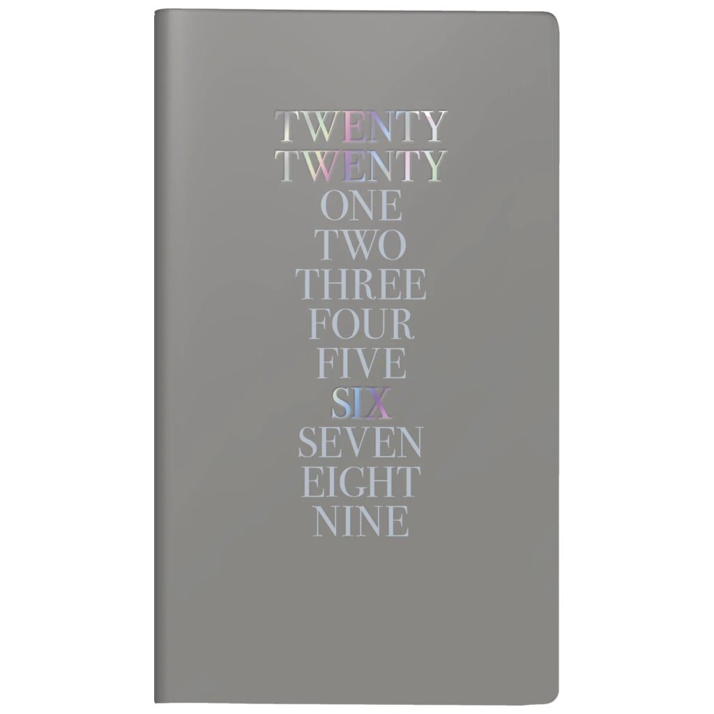 Taschenkalender Mod. Taschenplaner int. 2026 „Iridescent“ | A6, Kunststoff