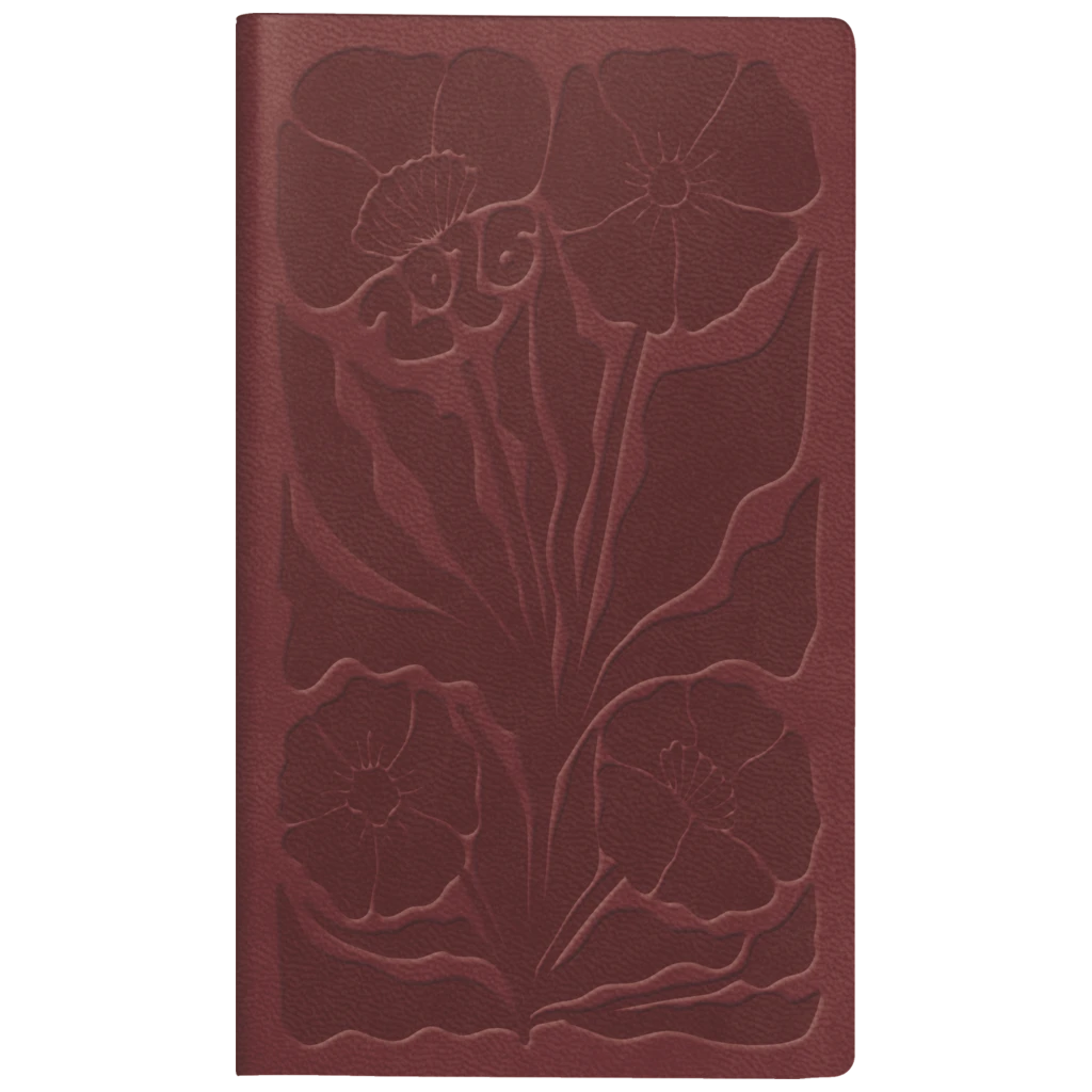 Taschenkalender Mod. Taschenplaner int. 2026 „Blossom“ | A6, Kunstleder