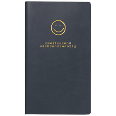 Taschenkalender Mod. Taschenplaner int. 2026 „Smile“ | A6, Kunstleder