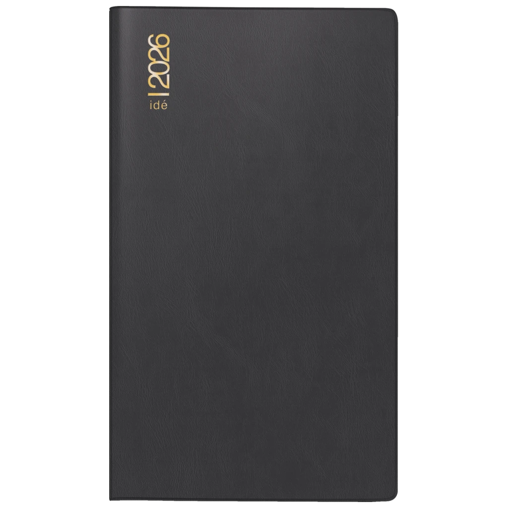 Taschenkalender Mod. Taschenplaner int. 2026 | A6, Kunststoff, schwarz